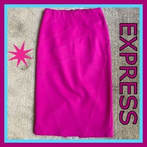 EXPRESS MIDI FUSHIA SKIRT